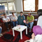 Interreligiöses Gebet für den Frieden beim Dialogwochenende in Innsbruck.