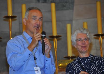 Miteinander für Europa: Stefan Niklas (CVJM München) und Schwester M. Vernita Weiß, Schönstatt.