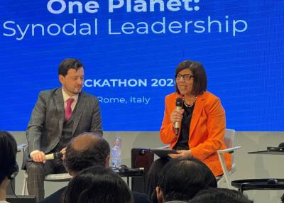 Besuch der Präsidentin der Fokolar-Bewegung: Margaret Karram ermutigte die künftigen Führungskräfte, ihren Einsatz fortzusetzen.