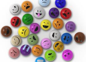 Emoticons mit verschiedenen Gefühlen