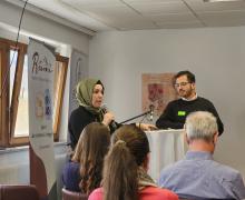 Hilal Akdeniz von der Stiftung Dialog und Bildung, Berlin, sprach über „Frieden als Prüfstein der Moderne“.