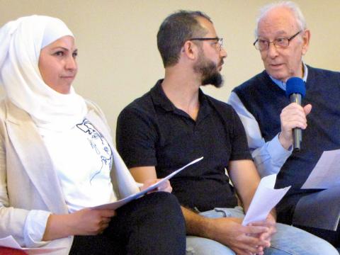 Interview während der Begegnung