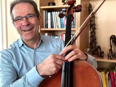 Pläne für den neuen Lebensabschnitt: Christian Kewitsch möchte auch wieder Cello-Unterricht geben.