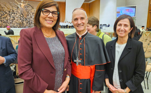 Margaret Karram bei Jubiläumsveranstaltung zu "Nostra Aetate" im Vatikan