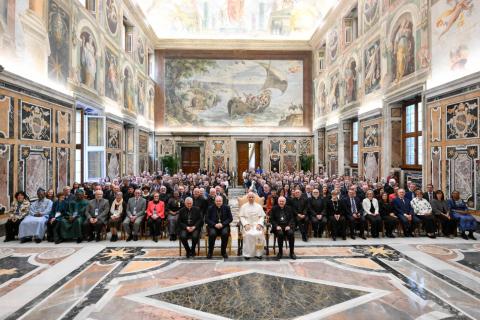 Zu Gast im Vatikan: Papst Leo XIV. hatte die Teilnehmenden der Generalversammlung zur Privataudienz geladen.
