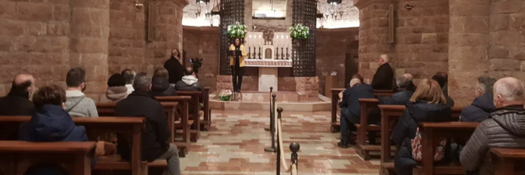 Margaret Karram beim Friedensgebet in Assisi März 2022