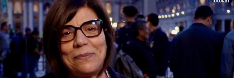 Margaret Karram auf dem Petersplatz